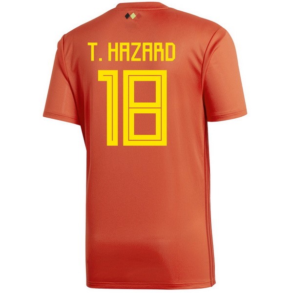 Camiseta Bélgica 1ª T.Hazard 2018 Rojo